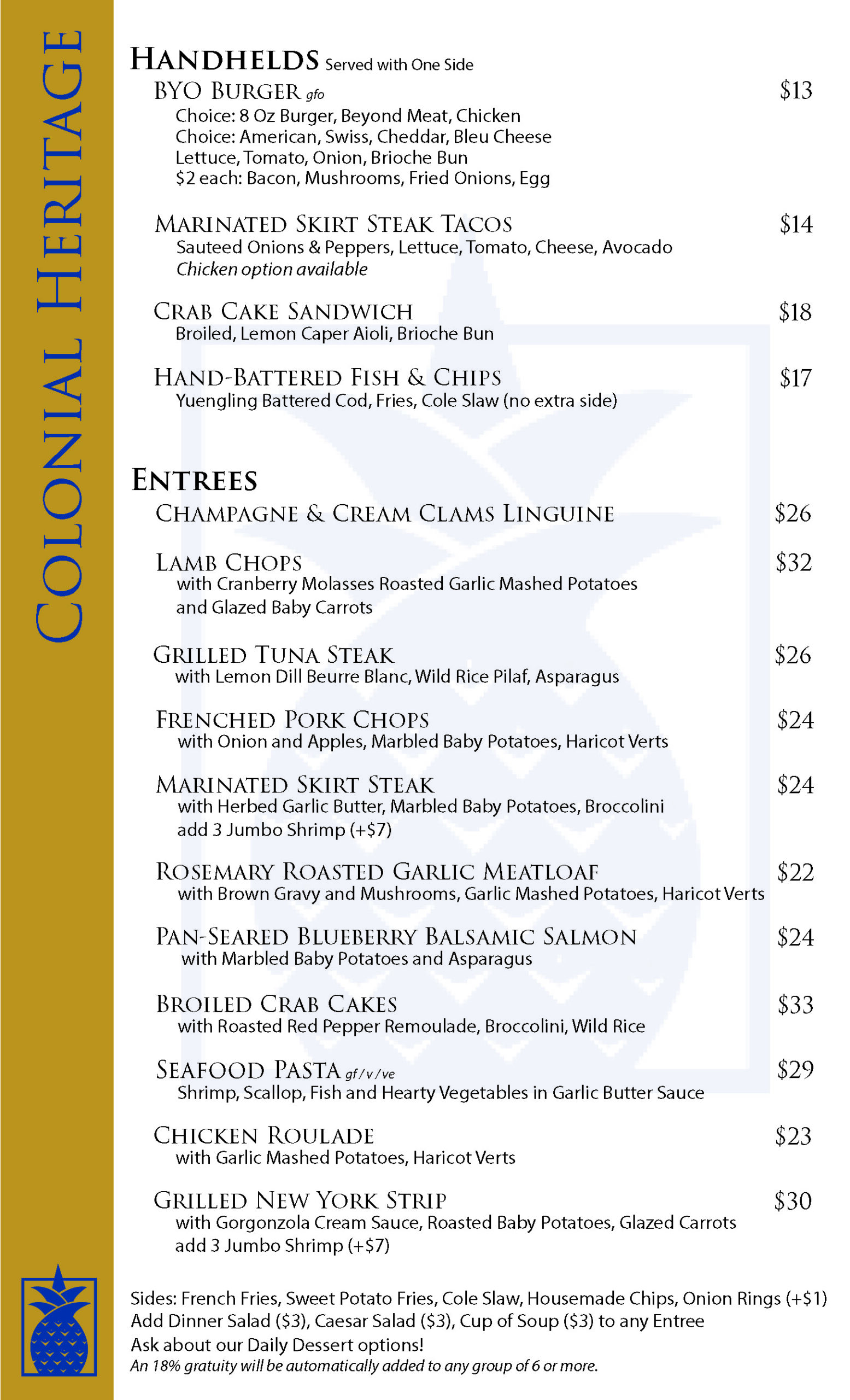 Colonial Heritage Dinner Menu Oct23 Page 2 Scaled 